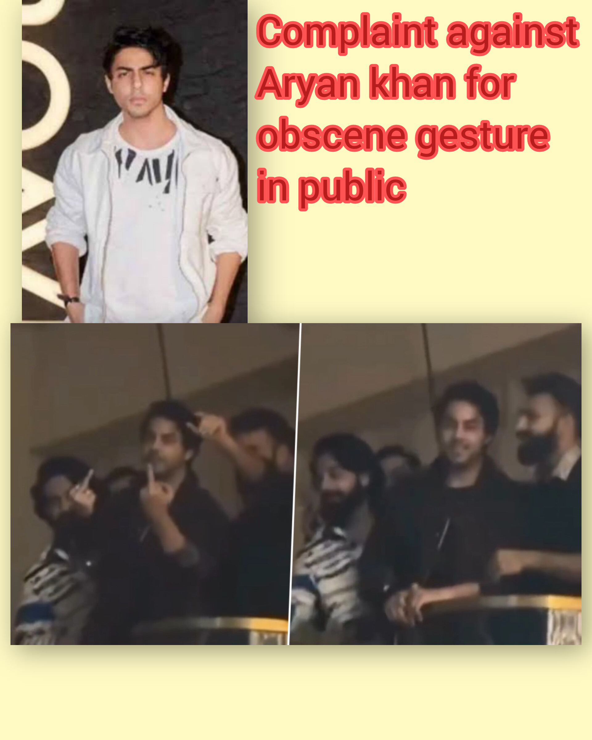 Complaint Against Aryan Khan Over Alleged Obscene Gesture at Bengaluru Event